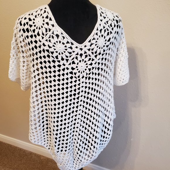 Beach cover up dress summer Outfit 100% soft cotton size M. - Picture 2 of 11